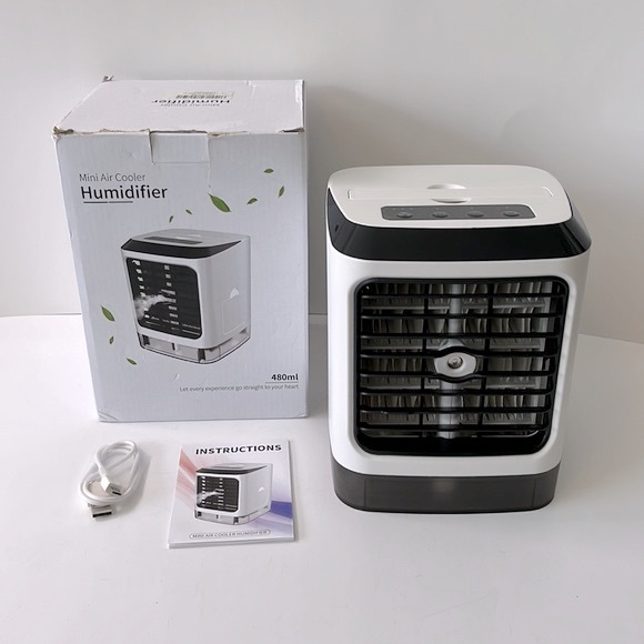 Mini Air Cooler Humidifier, 480ml - Picture 4 of 14